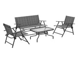 Four-Piece Metal Garden Sofa Set - Mixed Grey T3398P328412