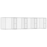 Dog Cage Silver 800 x 200 x 200 cm Galvanised Steel 3368308