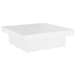 Coffee Table White 90x90x28 cm Engineered Wood 806912