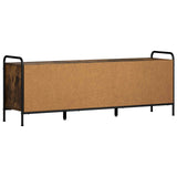 TV Cabinet 133 x 33 x 50 cm Smoked Oak Engineered Wood 8013718