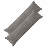 Cushion with Pillow HOUTEN 2 pcs Dark Grey Chenille Fabric 934392