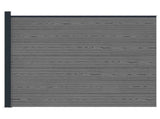 Fence Panel WPC and Aluminium Grey 42039068