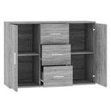Sideboard Grey Sonoma 91x29.5x65 cm Engineered Wood 823348