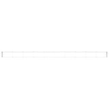 Garden Raised Bed Light Brown 970 x 50 x 36 cm Galvanised Steel 42017350