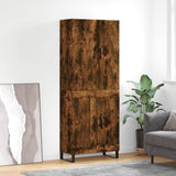 Highboard Smoked Oak 69,5x34x180 cm Engineered Wood 3195816