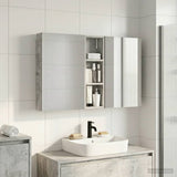 Bathroom Cabinet Set 3 pcs 100 x 10.5 x 60.5 cm Engineered wood 3403699