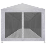Party Tent with 10 Mesh Sidewalls 12x3 m 45112