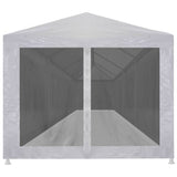 Party Tent with 10 Mesh Sidewalls 12x3 m 45112