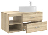 Bathroom Furniture Set 2 pcs Sonoma Oak Engineered Wood 3403930