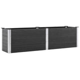 Garden Raised Bed 200x50x54 cm WPC Grey 318095