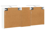 Bathroom Cabinet Set 3 pcs 130 x 14.5 x 70 cm Engineered wood 3403768