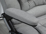 Office Chair, Ergonomic Fabric Desk Chair with 6-Point Massage and Back Heated, Arms, Lumbar T3398P328196