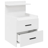 Bedside Cabinets 2 pcs with 2 Drawers White 40x36.5x62 cm 858633