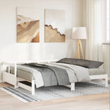 Daybed without Mattress White 90x200 cm Solid Wood Pine 854953