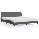 Bed Frame "Dover" Dark Grey 180x200 cm Super King Fabric 373334