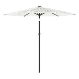 Garden Parasol with Steel Pole White 223x223x213 cm 4005100