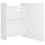 Bathroom Mirror Cabinet White 62.5x20.5x64 cm Engineered Wood 803308