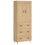 Highboard Sonoma Oak 69.5x34x180 cm Engineered Wood 3199724