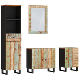 4 Piece Bathroom Furniture Set Solid Wood Reclaimed 3200643