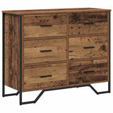 Chest of Drawers with Drawer 2 pcs Old Wood 91 x 35.5 x 74.5 cm 3365603
