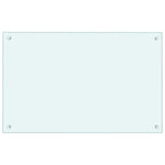 Kitchen Backsplashes 2 pcs White 80x50 cm Tempered Glass 3315787