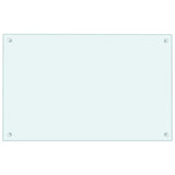 Kitchen Backsplashes 2 pcs White 80x50 cm Tempered Glass 3315787