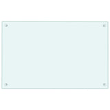 Kitchen Backsplashes 2 pcs White 80x50 cm Tempered Glass 3315787