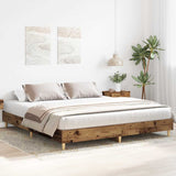 Bed Frame Old Wood Engineered Wood Double Durable Bed Frame 3329028