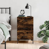 ZNTS Bedside Cabinet Smoked Oak 40x40x66 cm Engineered Wood 827665