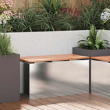 Garden Bench Silver 80 x 40 x43 cm Stainless steel 874902