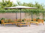Pallet Sofa Set Natural wood Solid acacia wood Medium Modular 3209442