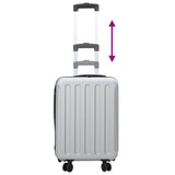 Suitcase Folding with Lock Silver 34 x 23 x 55.5 cm ABS Plastic 42006234