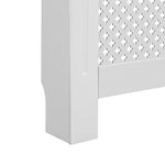 ZNTS Radiator Cover White 112x19x81.5 cm MDF 284323
