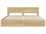 Bed Frame with Drawer Sonoma Oak 160 x 200 cm Engineer Wood 3410688