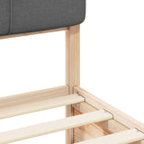 Bed Frame with Upholstered Headboard Dark Grey 180 x 200 cm 3398180