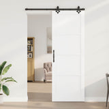 Sliding Door ORKDAL White 83 x 232 cm Solid Pine Wood 3445545