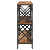 Console Table Old Wood 100 x 28 x 80.5 cm Engineered Wood 882781