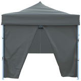 Folding Pop-up Party Tent with 8 Sidewalls 870x291x315 cm Anthracite 44982