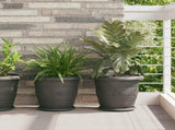 Plant Pots 24 pcs Black 34 x 28 cm Plastic 3403288