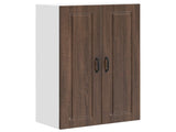 Wall Cabinet PORTO Brown Oak 60 x 31 x 100 cm Engineered Wood 885492