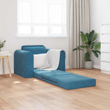 Sofa Bed Blue 98 x 71 x 83 cm Velvet 4106665