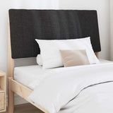Upholstered Headboard Black 100 cm Solid Pine Wood 879411