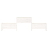 Planter White 245.5x44x75 cm Solid Wood Pine 822253