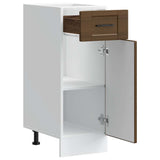 Kitchen Base Cabinet Porto Brown Oak Engineered Wood 853944
