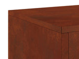 Plant Stand 3 pcs Rusty Weathering Steel 865833