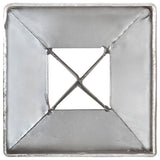 145405 Ground Spikes 6 pcs Silver 7x7x90 cm Galvanised Steel