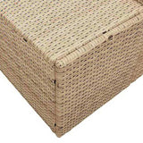 Garden Sofa Beige 123 x 62 x 69cm Poly Rattan 42006806