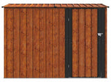 Garden Sheds Brown 203.5 x 73 x 200 cm Metal 42011302