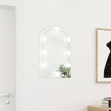 Mirror with LED Lights 60x40 cm Glass Arch 3102976