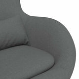 Egg Chair Dark Grey 63 x 73 x 90 cm Fabric 42002737